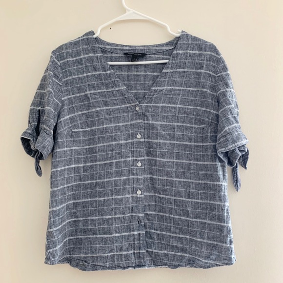Banana Republic Tops - Banana Republic Tie Sleeve Blouse
